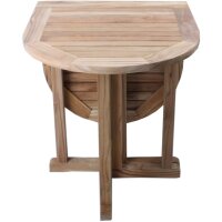 Balkontisch SOLO, oval, klappbar, Teak B-grade unbehandelt