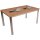Tisch FLORENCE, rechteckig 150cm x 90cm, Non-Wood, champagner,Aluminium, mit 2 Eisbehältern