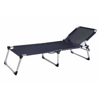 XXL Sonnenliege ABACO, grau anthrazit Aluminium /...