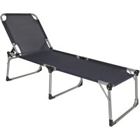 XXL Sonnenliege ABACO, grau anthrazit Aluminium /...