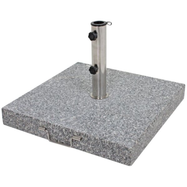 Schirmständer 58kg Granit / Stahl, mit Rollen