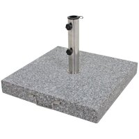 Schirmständer 58kg Granit / Stahl, mit Rollen