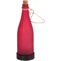 Solar-Leuchte Glasflasche, LED, 4 Farben mit Ein- /...