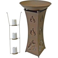 Pflanzschale mit LED Beleuchtung, Rost-Optik