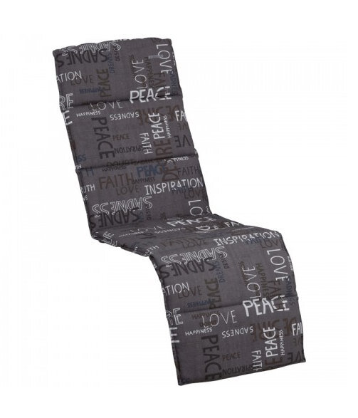 KETTtex Auflage Relax 170x48x3cm, anthrazit mit Schriftzug