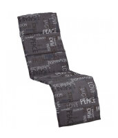KETTtex Auflage Relax 170x48x3cm, anthrazit mit Schriftzug