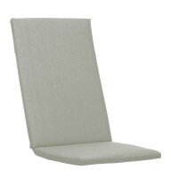 KETTtex Auflage Korsika HL 123x50x4cm, silbergrau