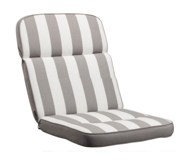 KETTtex Auflage NL 100x50x7cm, hellgrau gestreift