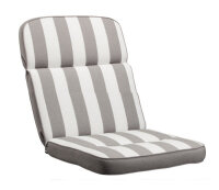 KETTtex Auflage NL 100x50x7cm, hellgrau gestreift