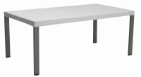 Abdeckhaube für Tischplatte 160cm x 95cm, grau / silber